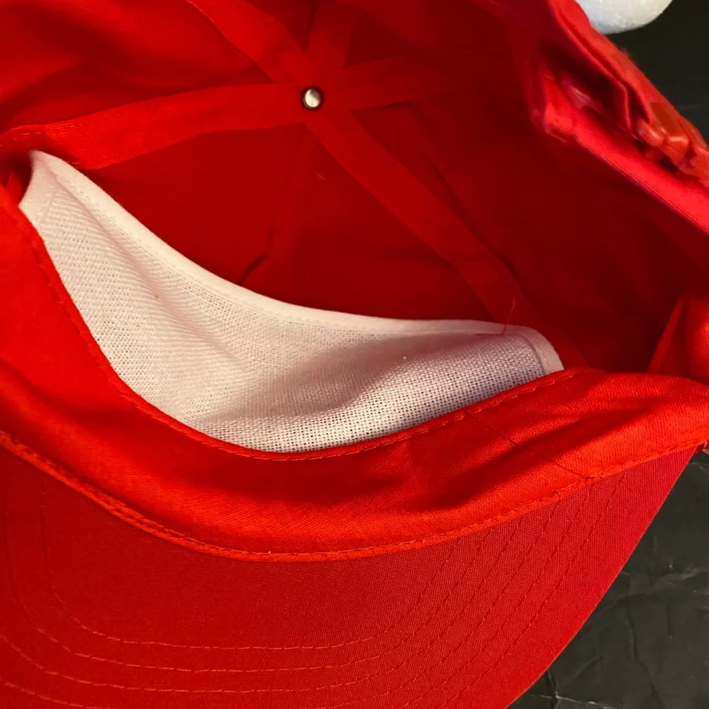 Green‎ Cosmos Vintage Red Trucker Hat No Problem Cap.
